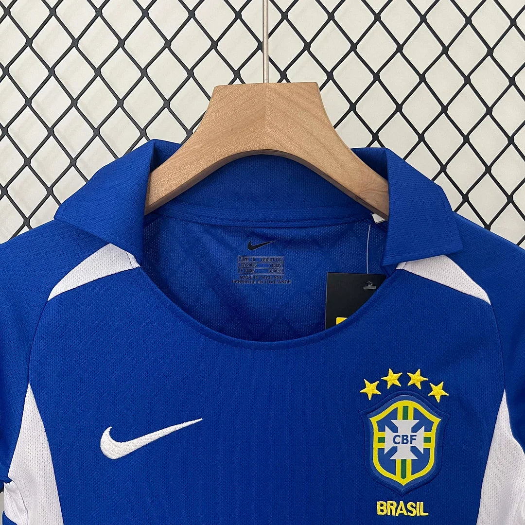 2002 Retro Brazil Away Kids Size