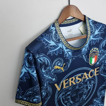 Italy "Versace" Blue Limited Jersey