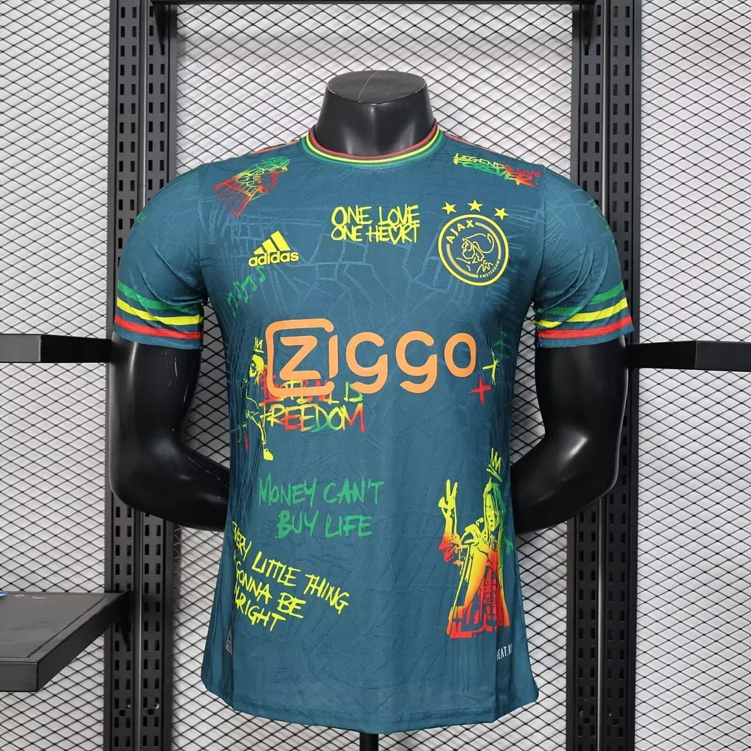 Maillot vert "Bob Marley" en édition limitée de l'Ajax