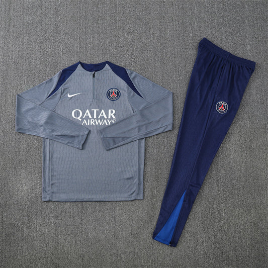 Tuta da ginnastica PSG grigia e blu
