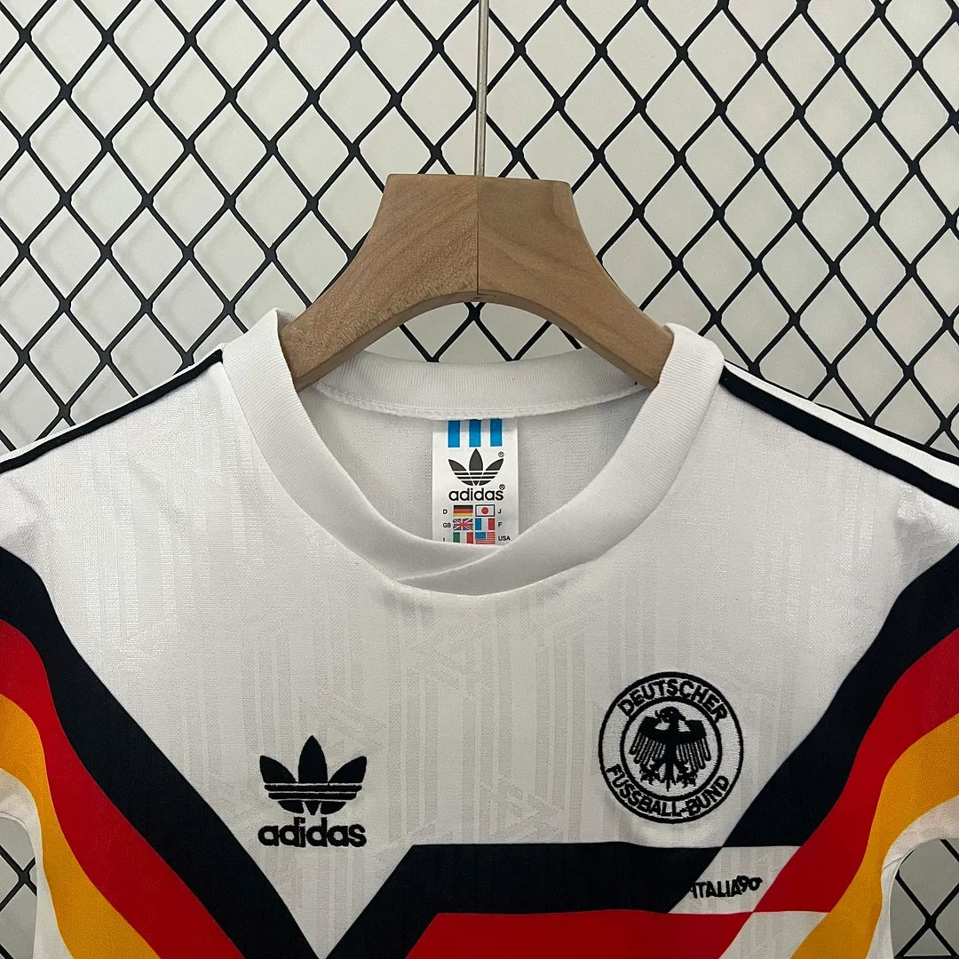 Maillot Domicile Allemagne Rétro 1990 Taille Enfant