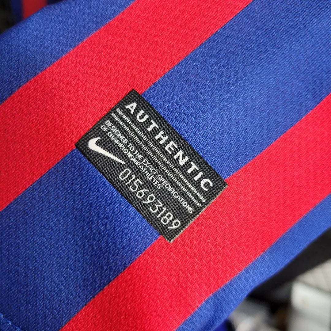Maillot Rétro Domicile Barcelone 2011-2012 Manches Longues