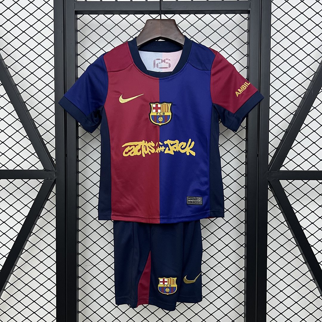 2024/2025 Barcelona x Travis Scott Home Kids Size