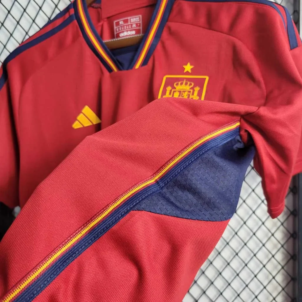 Maillot domicile de l'Espagne Coupe du Monde de la FIFA 2022