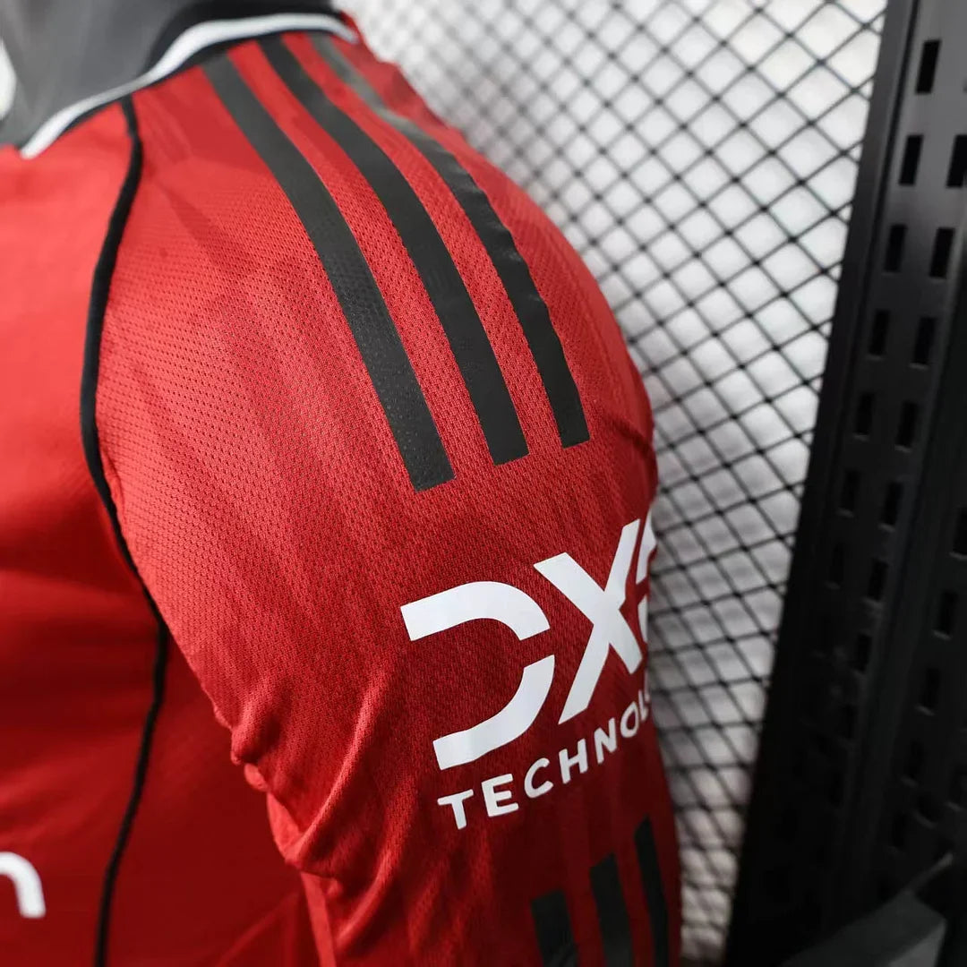 2025/2026 Manchester United Home Manica Lunga