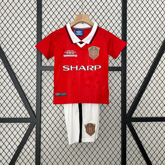 Manchester United Retro Home Europeo 1999/2000 Taglia per Bambini