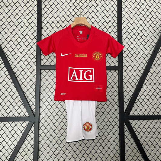 Maglia retrò Manchester United Home 2007/2008, taglia bambino