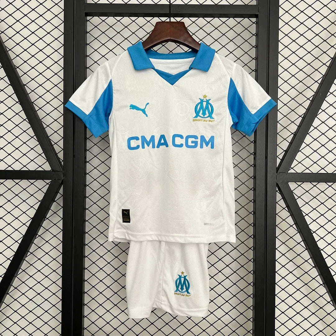 Divisa casa Olympique Marsiglia 2025/2026 taglia bambino