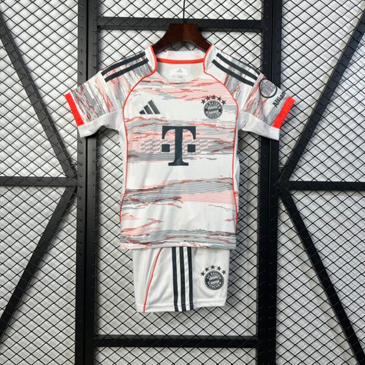 2025/2026 Bayern Monaco Trasferta Kit Taglia per Bambini