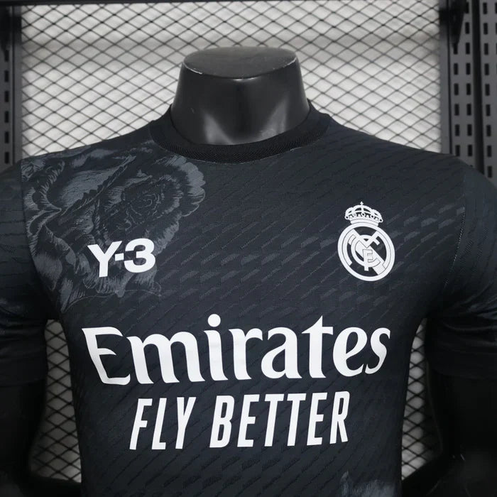 Real Madrid x Y3 Maillot Noir 2024/2025 Quatrième tenue
