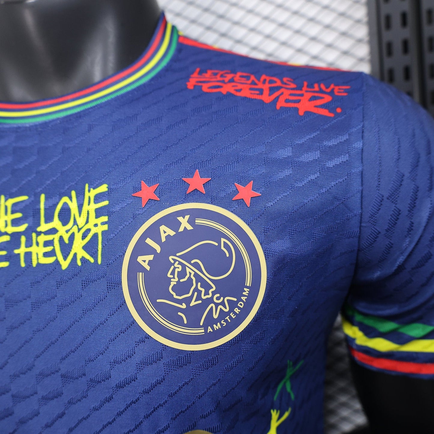 Maillot Ajax "Bob Marley" Bleu Édition Limitée