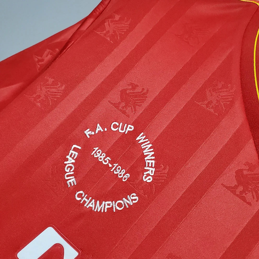 Liverpool Home 1985/1986 Maglia Retrò Campioni FA Cup e Campioni di Lega