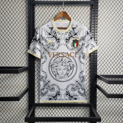 Italie "Versace" Maillot Blanc Édition Limitée