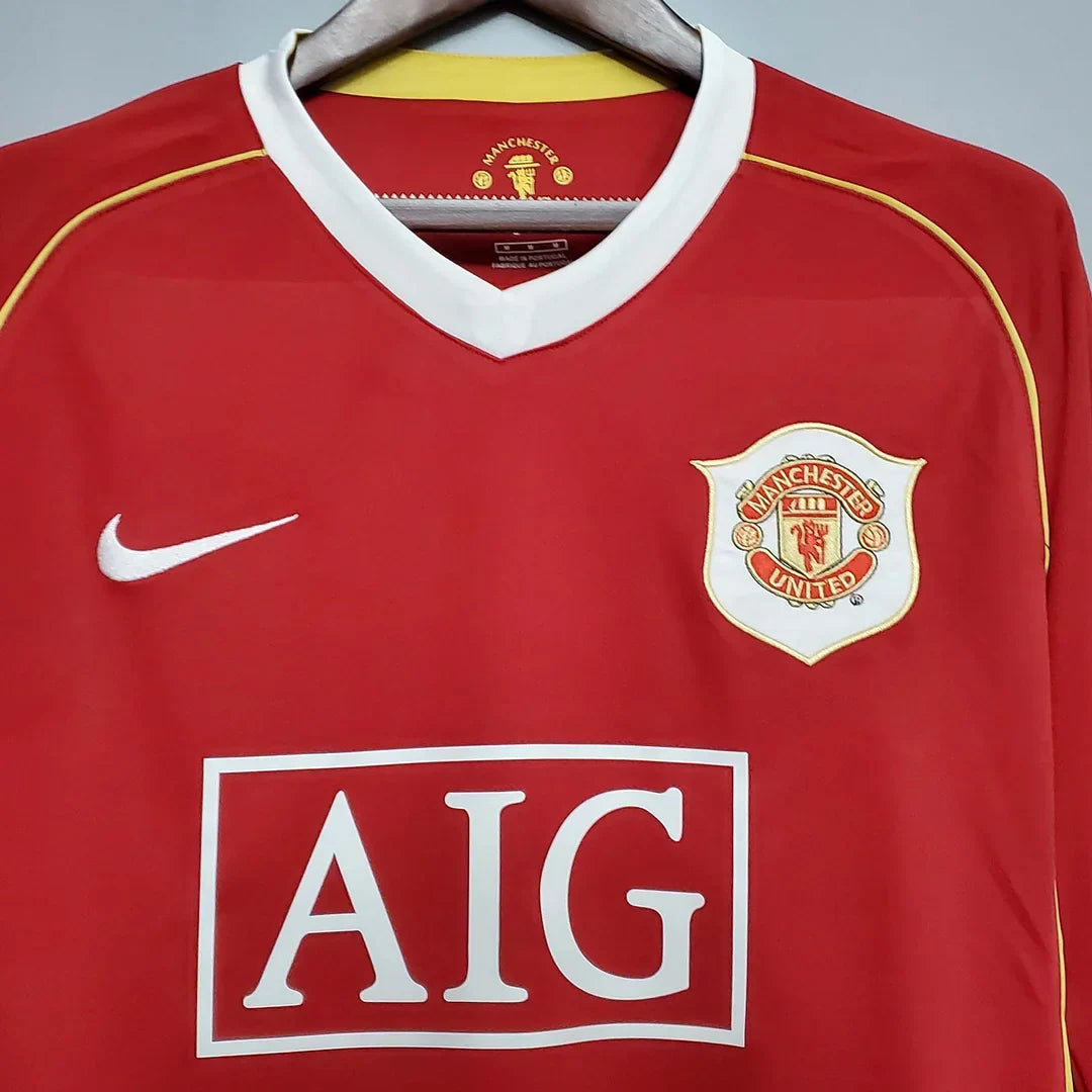 Maglia Manchester United Home Maniche Lunghe 2006/2007 Retro