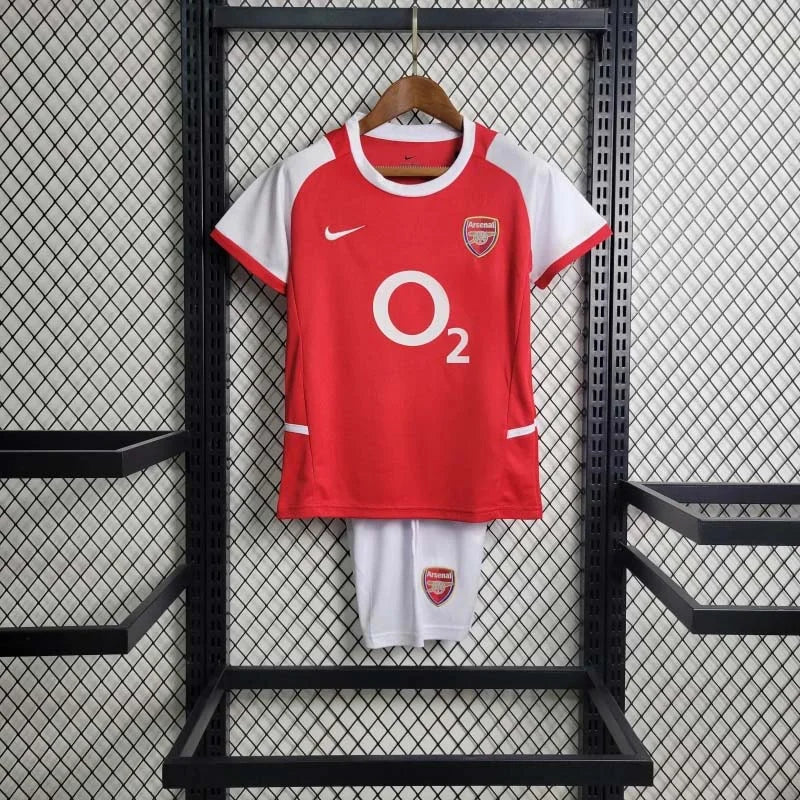 Maillot Domicile Arsenal Rétro 2002-2004 Taille Enfant