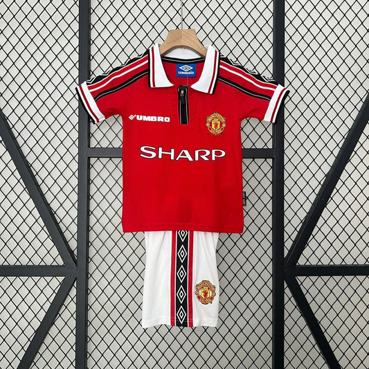 Maglia Home Manchester United 1998/1999 Taglia Bambino