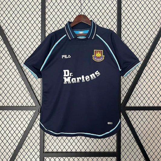 Maglia da trasferta West Ham United terza divisa retrò 1999-2001