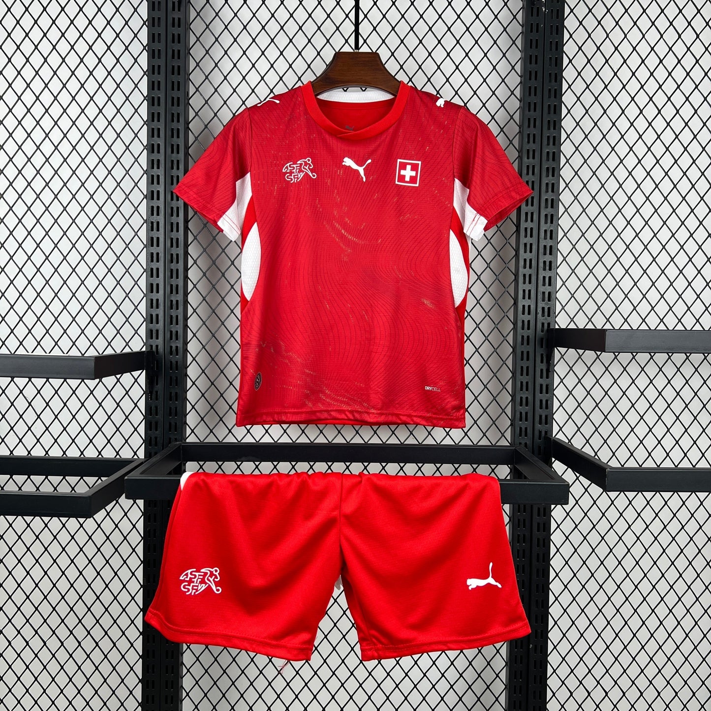 2026 Svizzera Maglia Home Coppa del Mondo Taglia Bambino