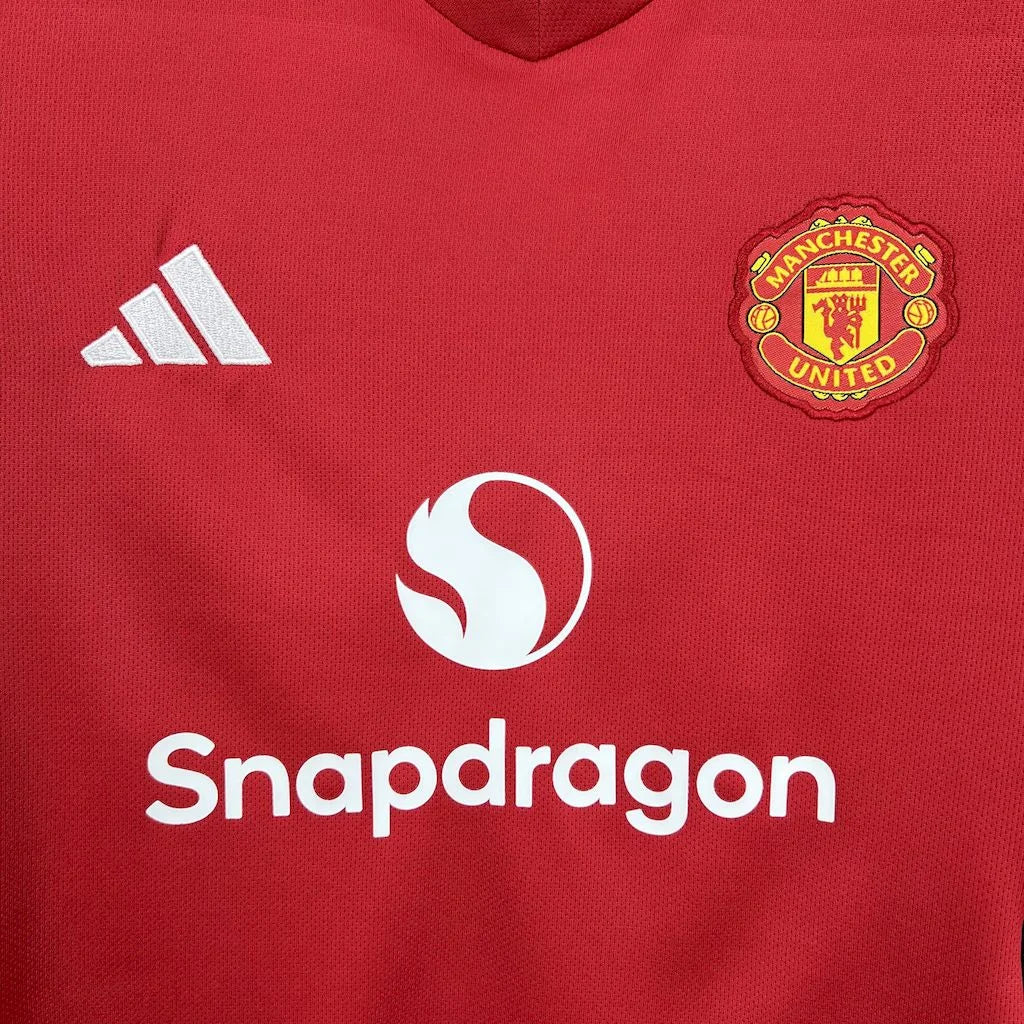 Completo casa Manchester United 2025/2026 taglia bambino
