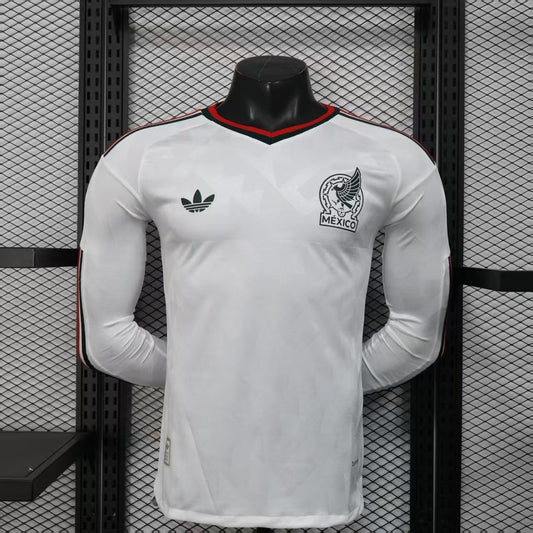 Maglia Messico Trasferta Mondiale 2026 Maniche Lunghe Versione Giocatore