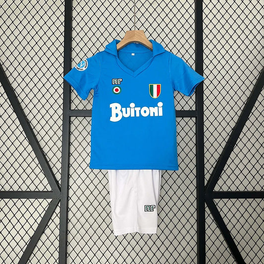 Kit Home Napoli Retro 1987/1988 Taglia Bambino
