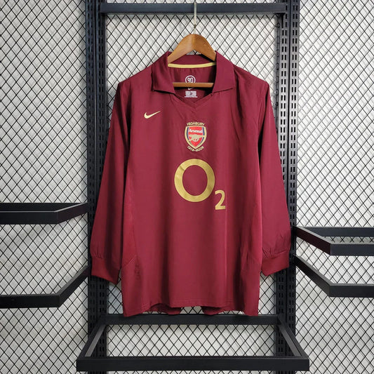 Maillot Arsenal Rétro Domicile Manches Longues 2005-2006