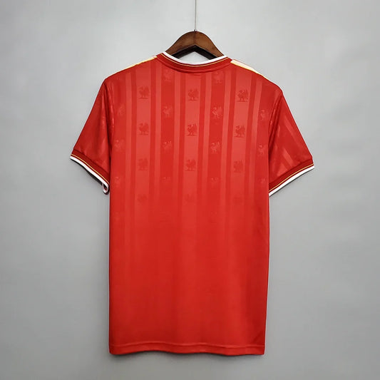Maillot Rétro Liverpool Domicile 1985/1986 Vainqueur FA Cup et Champion de la Ligue