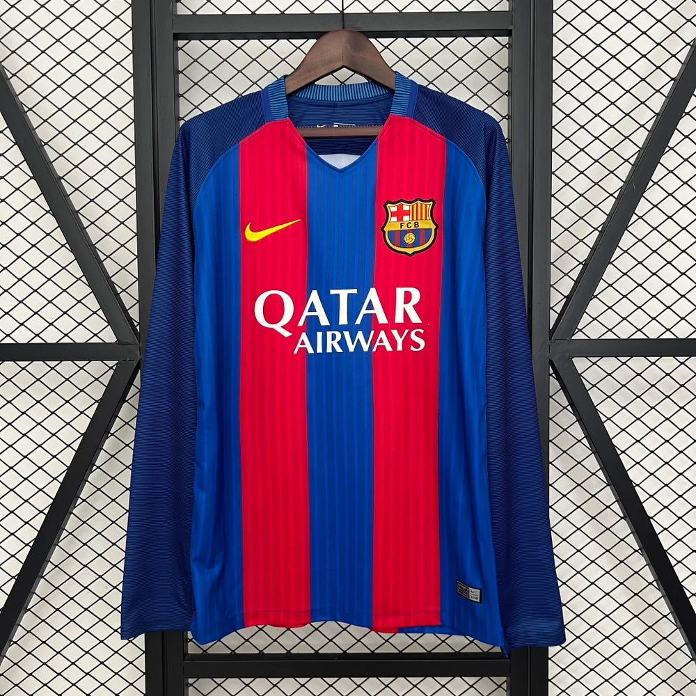 Maglia Retro Barcellona Home Manica Lunga 2016/2017