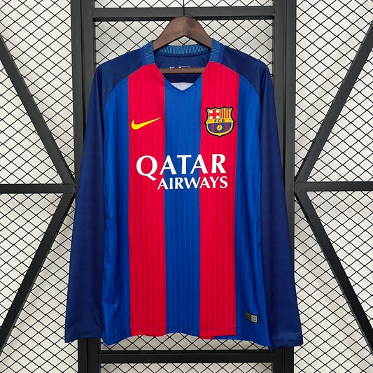 Maglia Retro Barcellona Home Manica Lunga 2016/2017