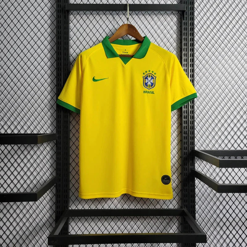2019 Retro Brazil Home Jersey