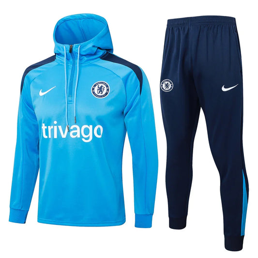 Survêtement Chelsea FC bleu clair et bleu foncé