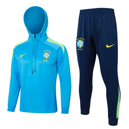Survêtement Brésil bleu clair et bleu foncé
