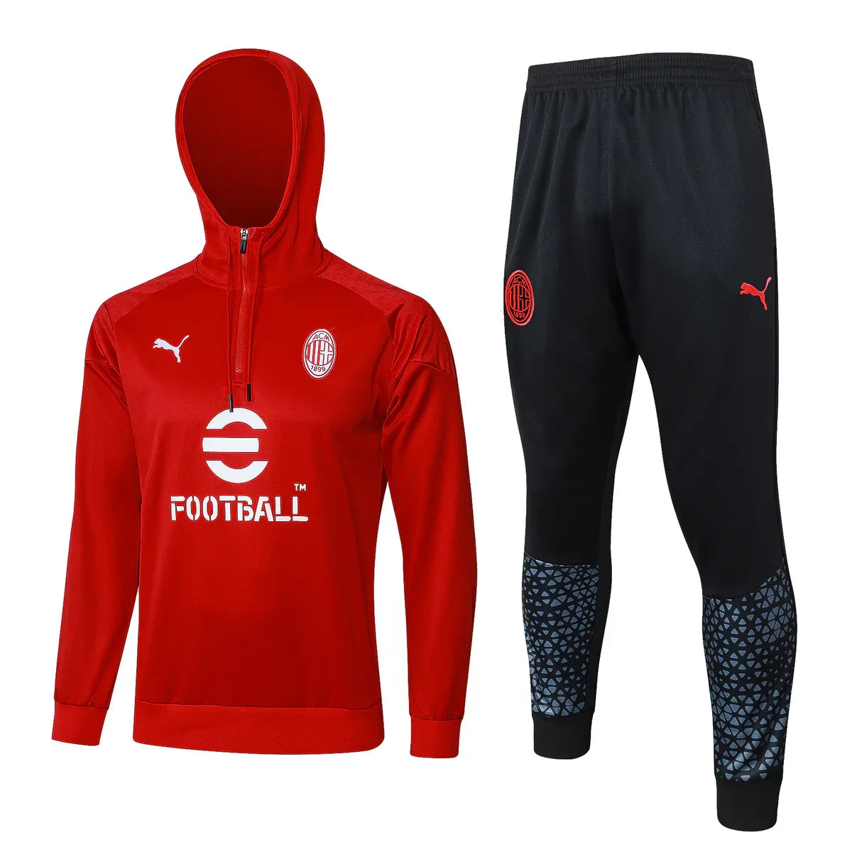 Tuta rossa e nera AC Milan