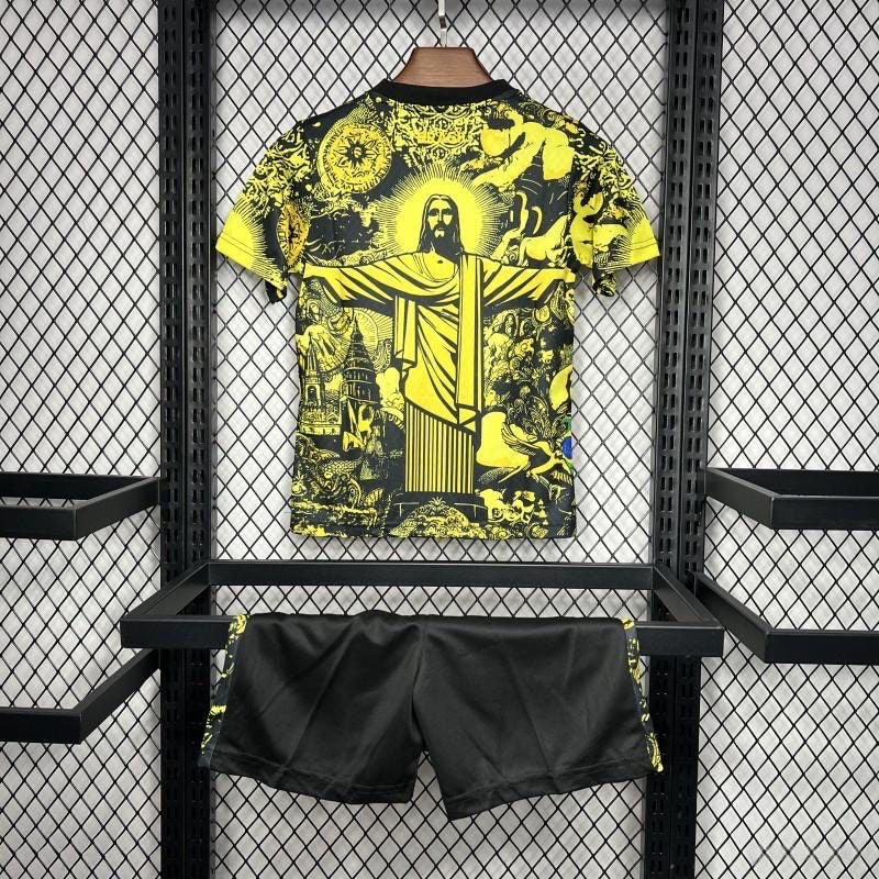 Brazil ”Jesus” Yellow Limited Jersey Kids Size