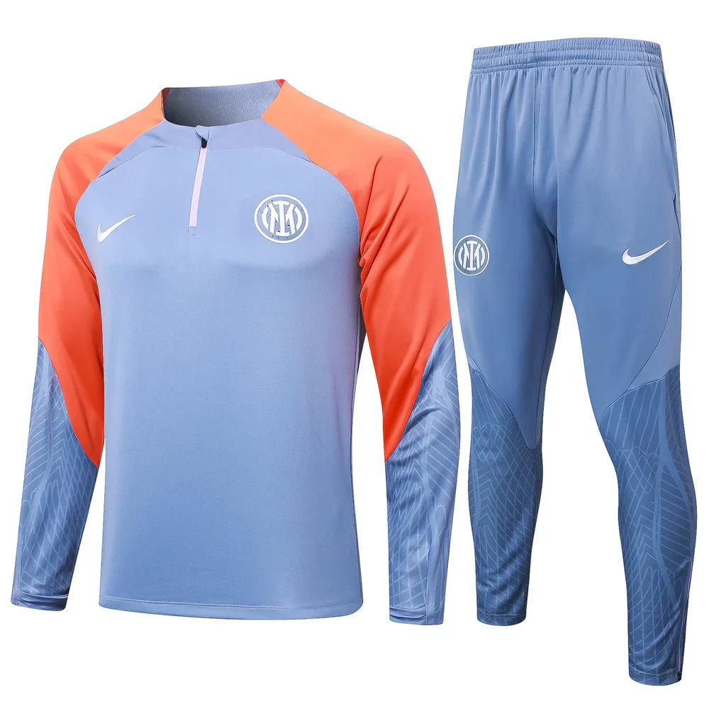 Survêtement Inter Milan bleu clair et orange