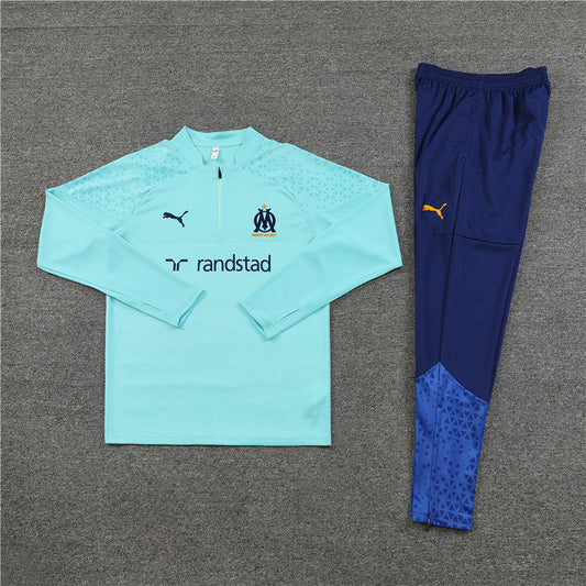 Tuta Olympique de Marseille blu e menta