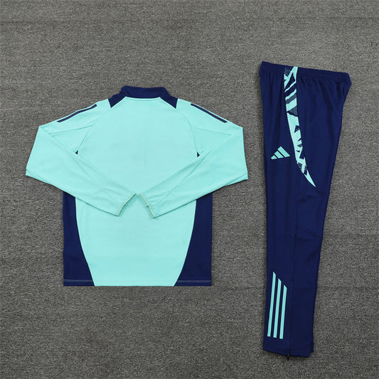 Manchester United Dark Blue and Mint Tracksuit