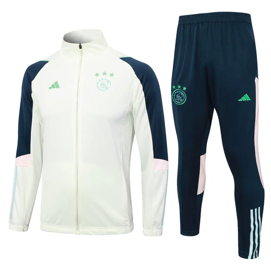 Survêtement Ajax bleu foncé et blanc