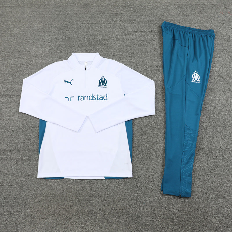 Tuta blu e bianca dell'Olympique de Marseille