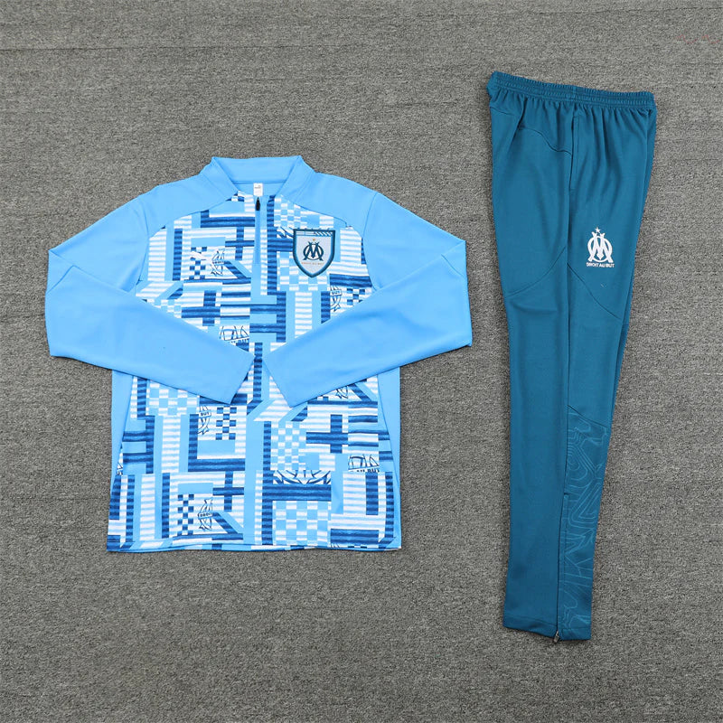 Survêtement bleu et bleu clair Olympique de Marseille