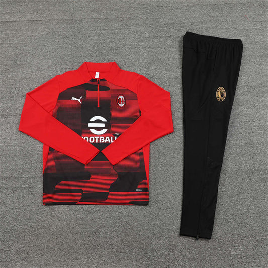 Survêtement noir et rouge AC Milan ll