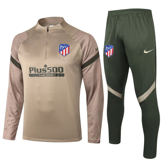 Survêtement Atletico Madrid vert militaire et beige