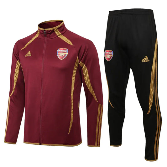 Survêtement Arsenal noir et rouge foncé