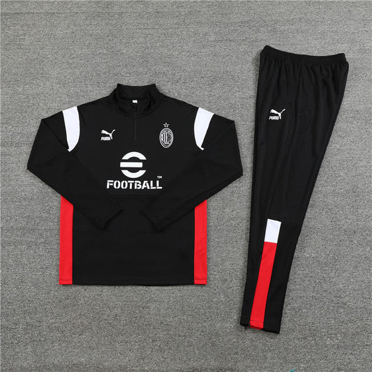 Survêtement AC Milan Noir et Blanc II