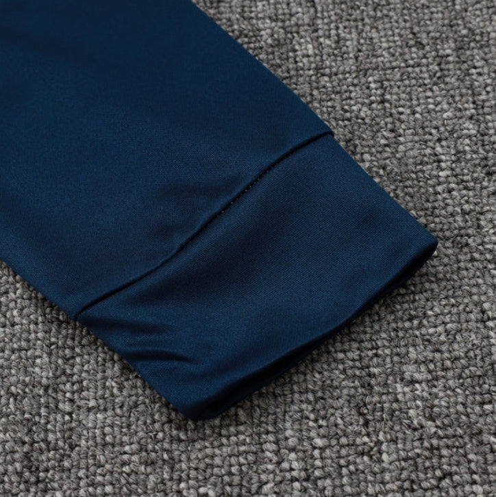 Tuta sportiva Sao Paolo blu scuro e beige