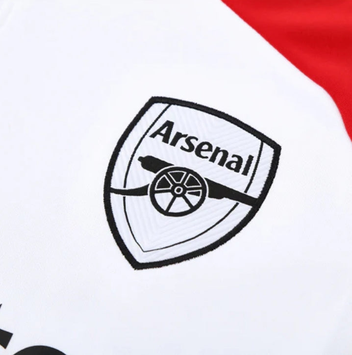 Tuta Arsenal bianca e nera x rossa 2025/2026