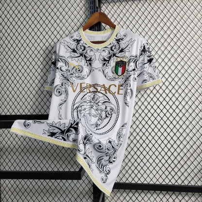Italie "Versace" Maillot Blanc Édition Limitée