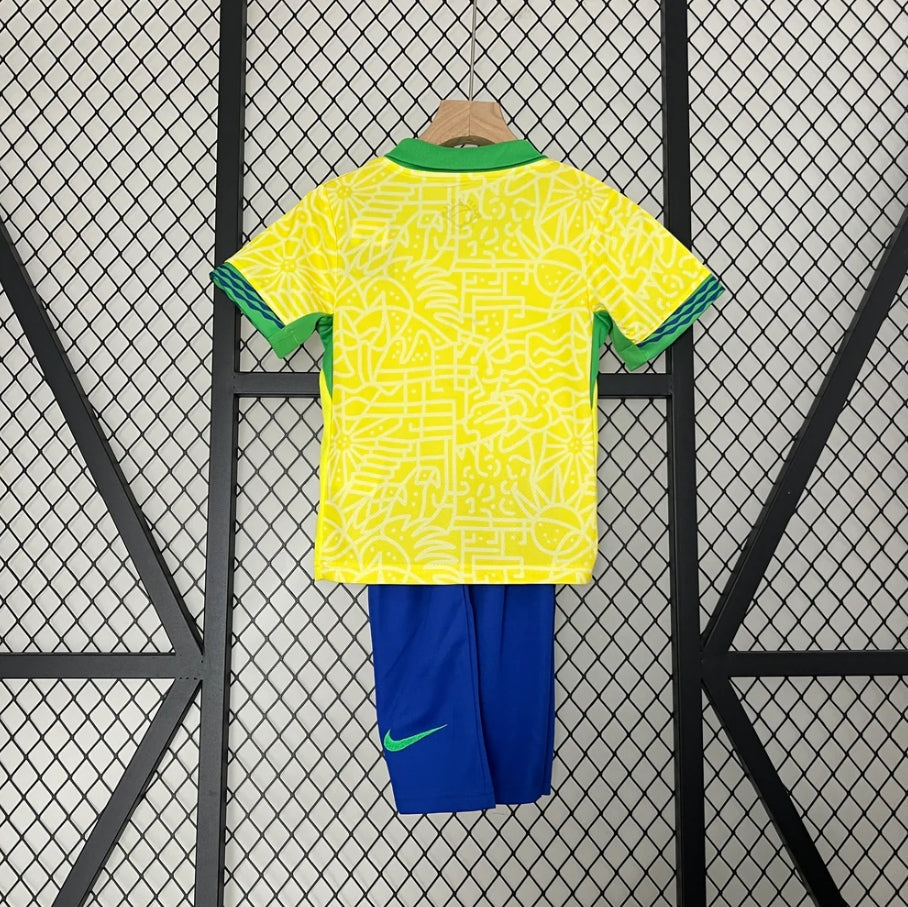 Maillot Domicile Brésil 2024 Taille Enfant