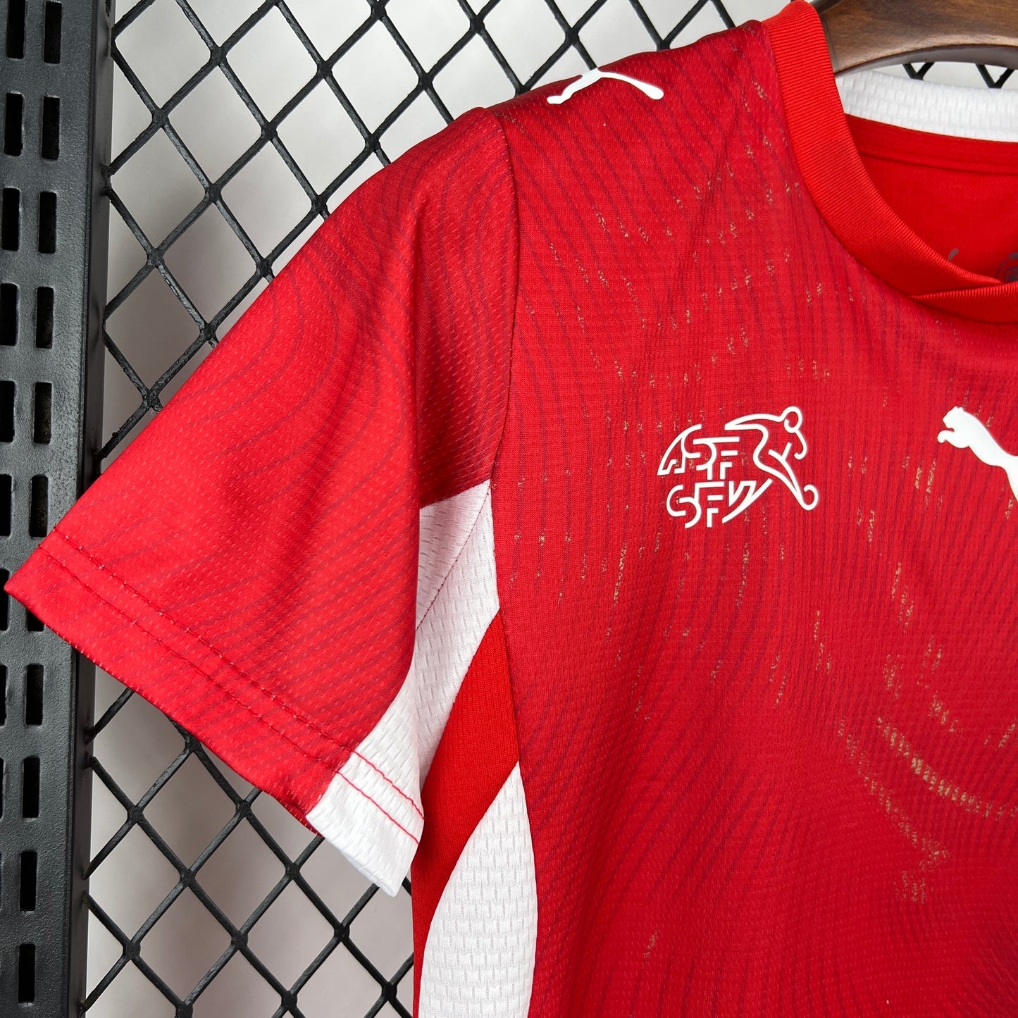 2026 Svizzera Maglia Home Coppa del Mondo Taglia Bambino
