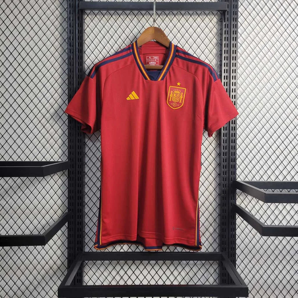Maillot domicile de l'Espagne Coupe du Monde de la FIFA 2022